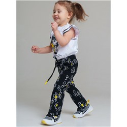 Брюки детские трикотажные для девочек, 2 пары в комплекте