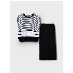 Комплект трикотажный для женщин: джемпер, юбка