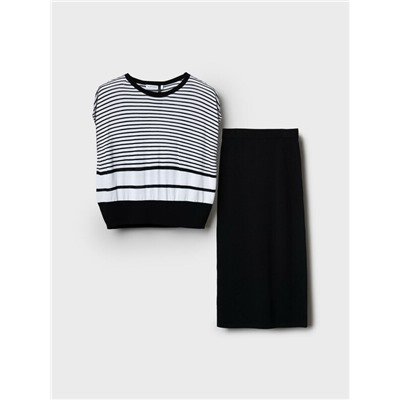 Комплект трикотажный для женщин: джемпер, юбка