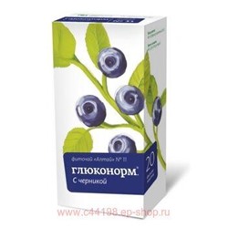 ФИТОЧАЙ АЛТАЙ N11 ГЛЮКОНОРМ ЧЕРНИКА 2,0 N20 Ф/П