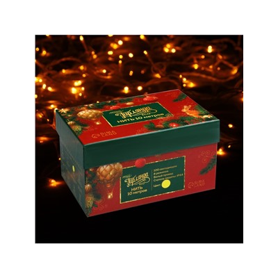 Гирлянда «Нить» 10 м, IP44, белая нить, 100 LED, свечение жёлтое, 8 режимов, 220 В