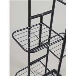 Подставка для цветов Greengo, 6 полок, 44×22×105 см, напольная, металл, тёмно-серая