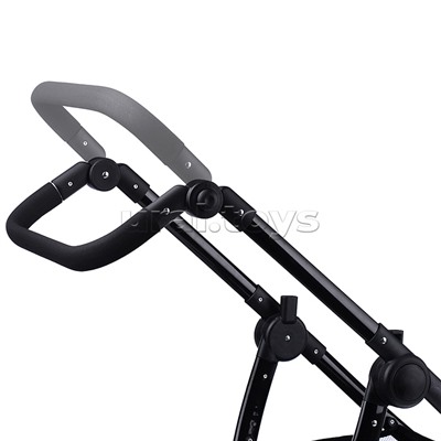 Коляска для кукол металлическая, цвет черно-зеленый, в пакете