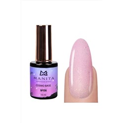 Manita Professional База для ногтей камуфлирующая с блестками №06 / Cosmo Base, 10 мл KRISTALLER, 1110309