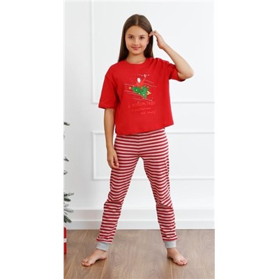 Фуфайка (футболка) детская Праздник-6.1 (Красный)