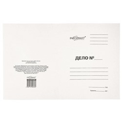 Скоросшиватель бумажный (без замка) А4 "ДЕЛО" 320 г/кв. м немелован. RP0032W inФОРМАТ