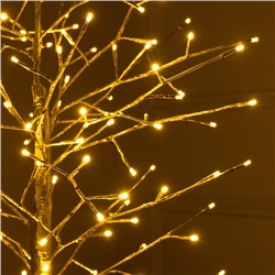 Светодиодное дерево «Золотистое» 1.8 м, 180 LED, постоянное свечение, 220 В, свечение тёплое белое