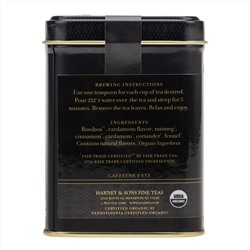 Harney & Sons, Organic Rooibos Chai, Herbal Tea, 4 oz (112 g)