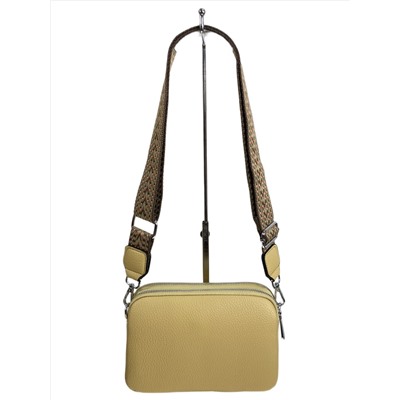 Женская сумка из искусственной кожи, цвет светло желтый