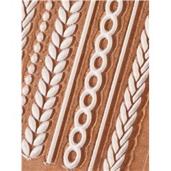 Наклейки для ногтей «Вязка», объёмные, матовые, белые