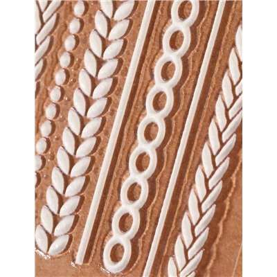 Наклейки для ногтей «Вязка», объёмные, матовые, белые