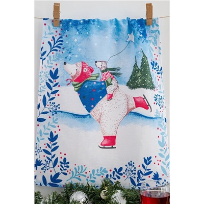 Натали Полотенце Набор кухонных полотенец Снежные забавы