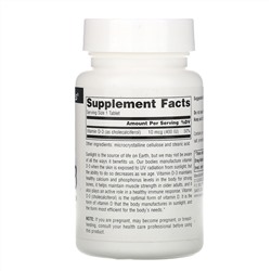 Source Naturals, Витамин D3, 400 МЕ, 200 таблеток