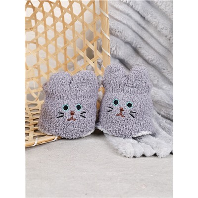 Носки женские флисовые р. 35-40 Лапки новогодний №4 / MNZ-16/4 /уп 12 /700654