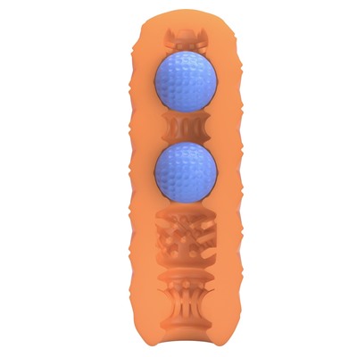 Оранжевый мастурбатор Venus-X Twin balls