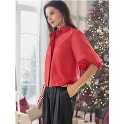 Блузка из легкого хлопкового поплина