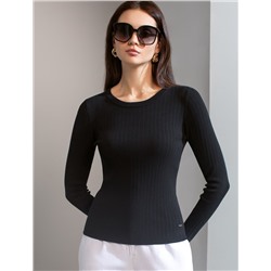 Джемпер тонкой вязки из вискозы с нейлоном