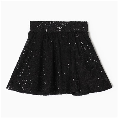 Юбка из пайеток KAFTAN размер 36 (134-140 см), черный