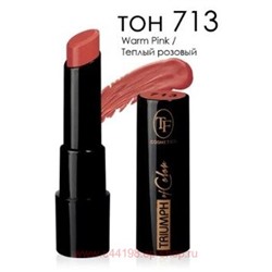 Triumph Помада для губ тон 713 Тёплый розовый of Color CZ 21