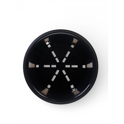 Горшок для цветов с поддоном «Япония», 2 л, пластиковый, графитовый