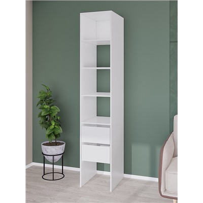 УЦЕНКА Модульная Гардеробная система Модус стеллаж 2.09×0.4×0.52 белая