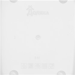 Набор контейнеров для хранения еды Доляна, квадратных, 2 шт.: 450 мл, 700 мл, пластик, прозрачные, крышка синяя