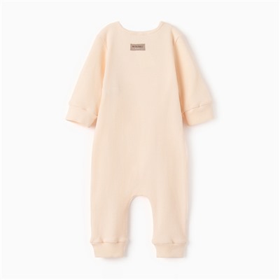 Комбинезон детский MINAKU: Basic Line BABY, рост 80-86, кремовый