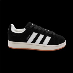 Кроссовки из натуральной кожи на меху АМ0815-8 черные