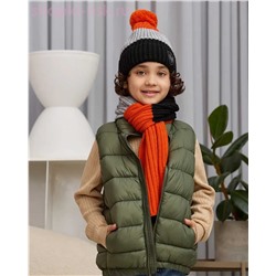 XQ 9 XD 9 Комплект для мальчика флис (колпак+шарф) (52-54)