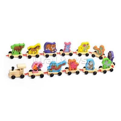 Паровоз "В мире животных"