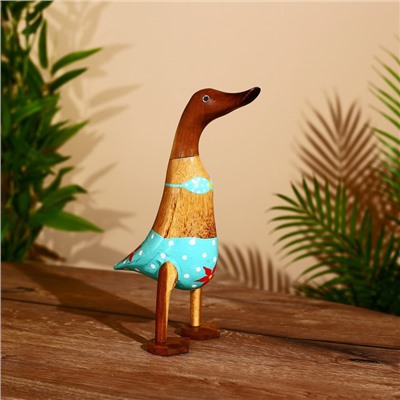 Сувенир «Утка в купальнике», 25 см, дерево