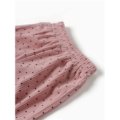 Брюки детские Крошка Я «Горошек», рост 74-80 см, розовые