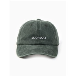 Кепка женская MINAKU sou.sou, размер 56-58, хаки, вареный деним