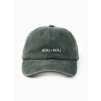 Кепка женская MINAKU sou.sou, размер 56-58, хаки, вареный деним