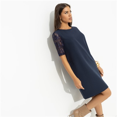 Платье с карманами, Виртуальные будни (blue lace)