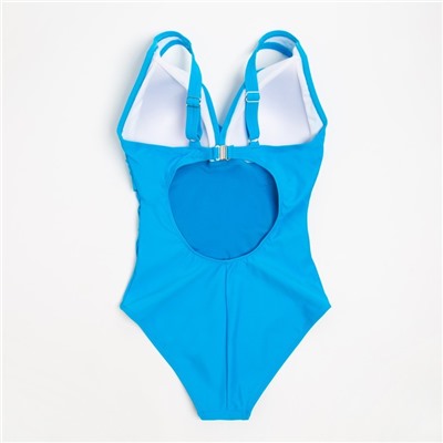 Купальник женский слитный MINAKU, размер 52, синий