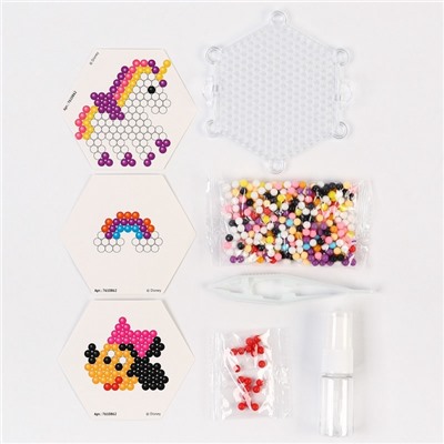 Мозаика 3 в 1 «Единорог и Минни Маус», аквамозаика, термомозаика и мозаика из EVA, 4+