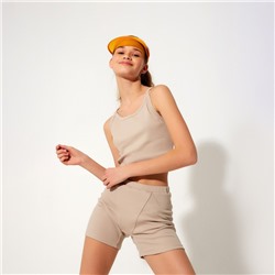 Шорты женские MINAKU: Basic line, бежевые, размер 46