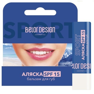 Бальзам для губ АЛЯСКА - СПОРТ SPF 15 4г прозрачный