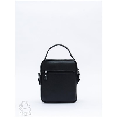 Сумка мужская кожаная 8208H black Heanbag