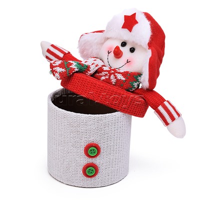 Новогоднее украшение "Снеговик" 19 см.