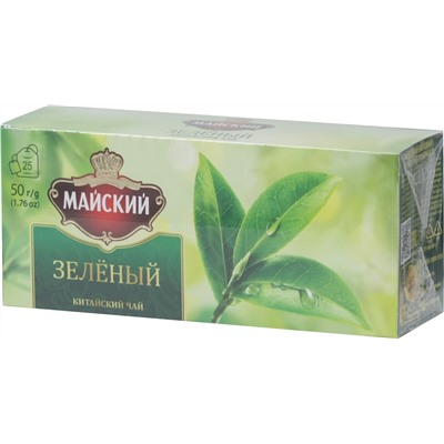 Майский. Зеленый карт.пачка, 25 пак.