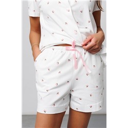 Пижама с шортами с шортами и рубашкой 410WHT НАТАЛИ, 1131172