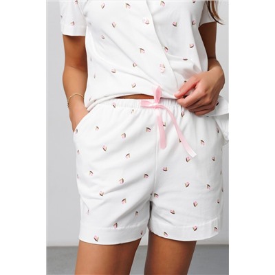 Пижама с шортами с шортами и рубашкой 410WHT НАТАЛИ, 1131172