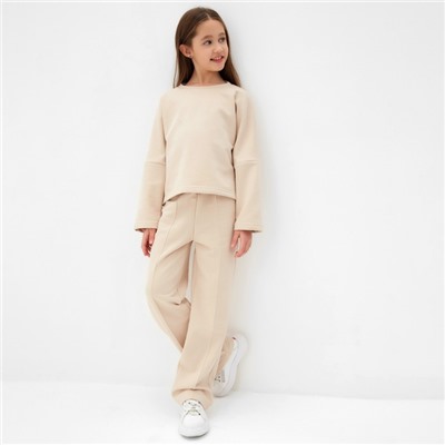Свитшот детский MINAKU, бежевый, рост 158 см