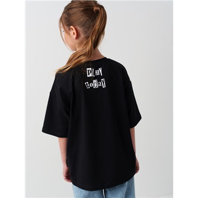 Фуфайка трикотажная для девочек (футболка)