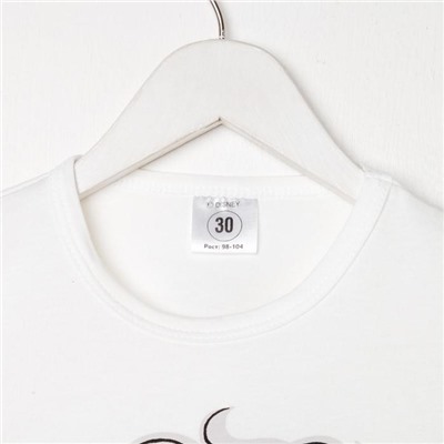 Футболка для девочки KAFTAN «Принцесса», белая, рост 86-92