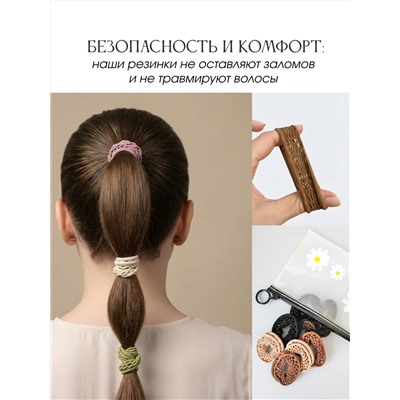 Набор резинок для волос в косметичке