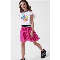 Юбка-легинсы трикотажные для девочек PLAYTODAY, 1240353