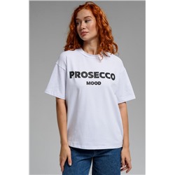 8506/1 Футболка женская оверсайз (Белый_prosecco)
